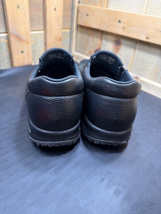 SAS Mens 11 W Black Pebbled Leather Slip On Loafer Walking Shoes Wide Width